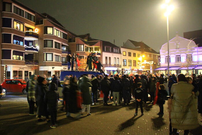 Veel feestvierders op straat na winst Marokko