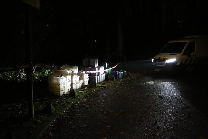 Flinke hoeveelheid drugsafval aangetroffen