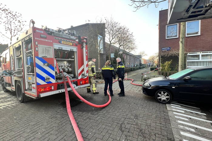 Brand vermoedelijk veroorzaakt door explosie