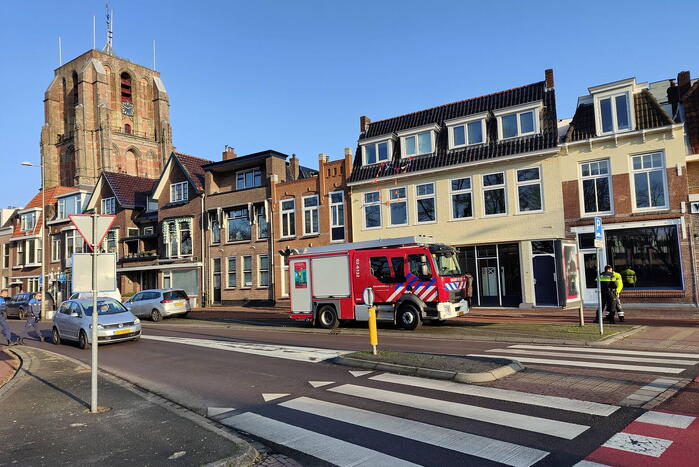 Brandweer doet onderzoek naar gaslucht