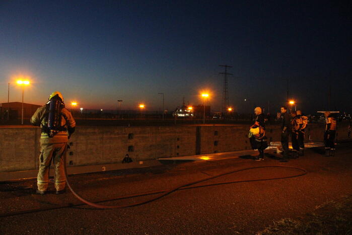 Brand in ruim van schip