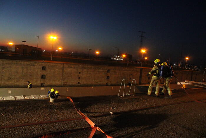 Brand in ruim van schip