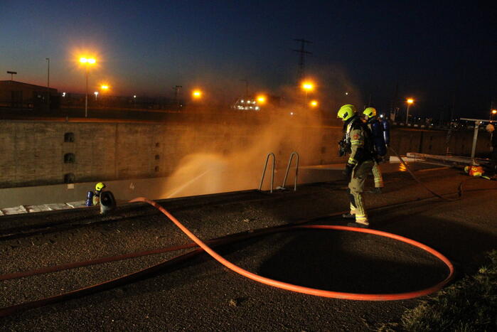 Brand in ruim van schip