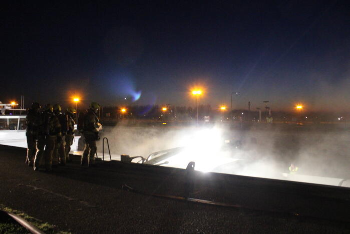 Brand in ruim van schip