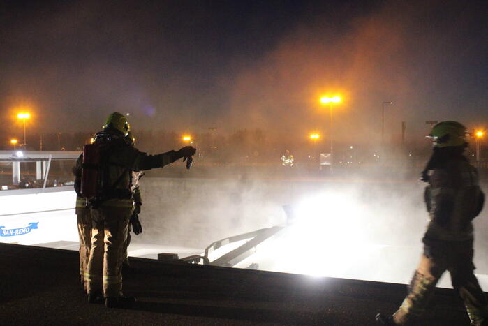 Brand in ruim van schip