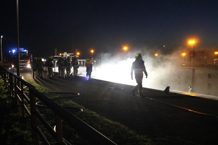 Brand in ruim van schip