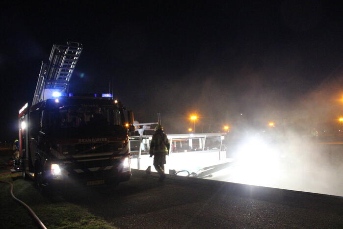 Brand in ruim van schip