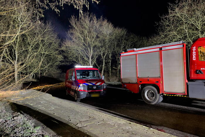 Grote brandweeroefening in duinen