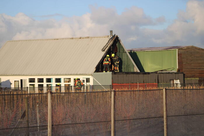 Flinke schade na brand in bijgebouw