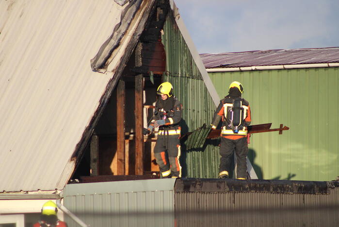 Flinke schade na brand in bijgebouw