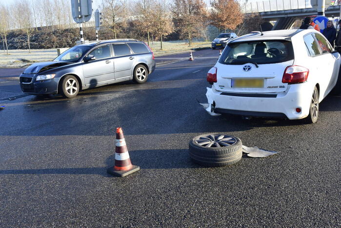 Flinke schade bij botsing op afrit