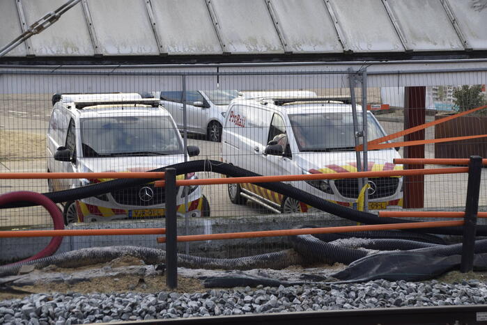Hogesnelheidstrein strand op NS-station