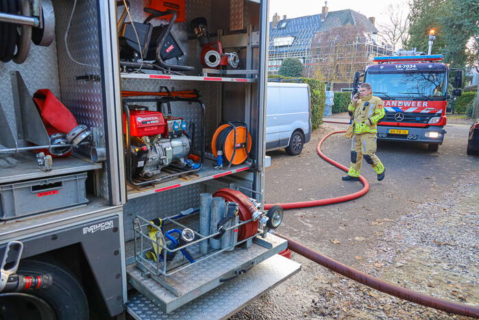 Brand in kruimruimte van woning