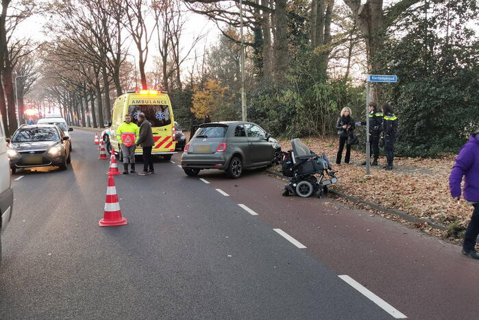 Persoon in rolstoel aangereden automobiliste