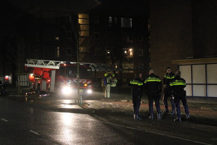 Personen gered na grote brand in kelder