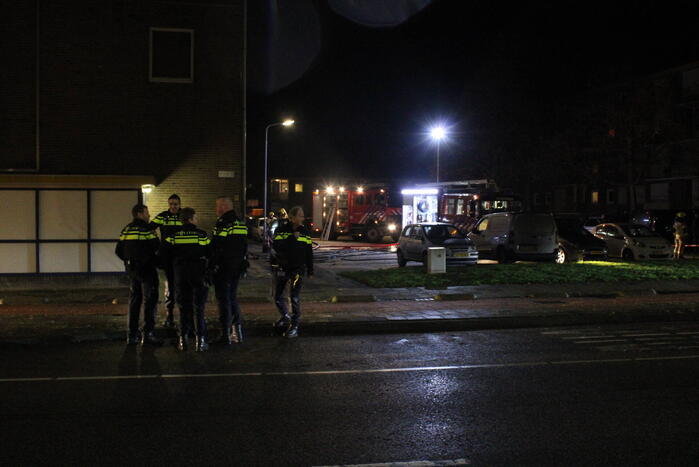 Personen gered na grote brand in kelder