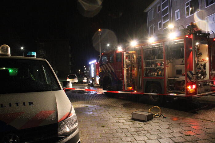 Personen gered na grote brand in kelder