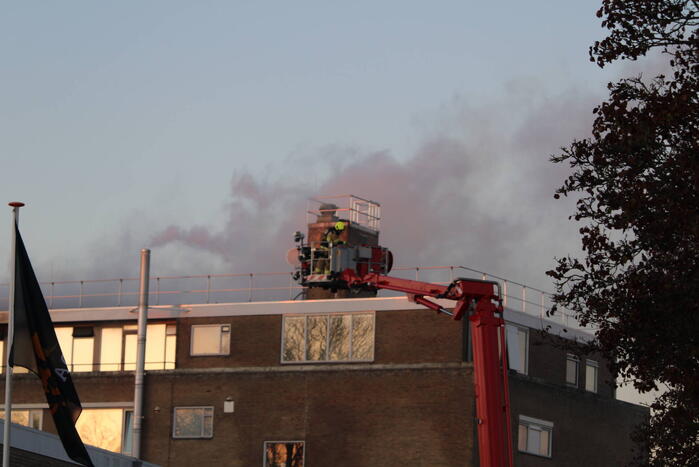 Grote uitslaande brand bij AZC