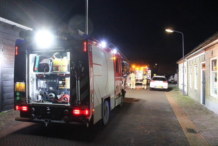 Wasdroger in brand in garage