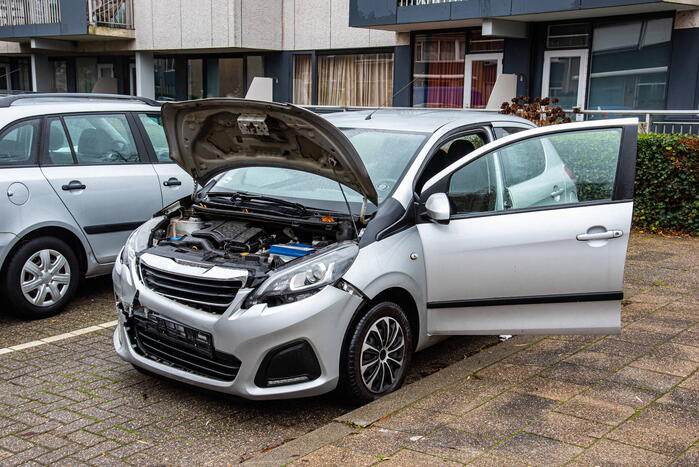 Personenauto's in botsing