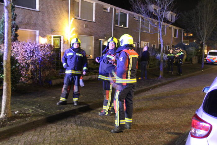 Veel bekijks bij brand in schoorsteen