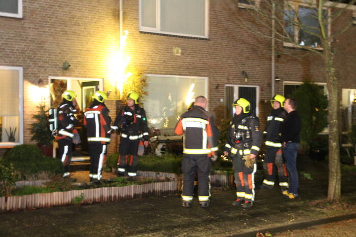 Veel bekijks bij brand in schoorsteen