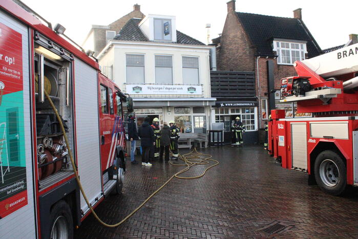 Brand in cafetaria Tammy's