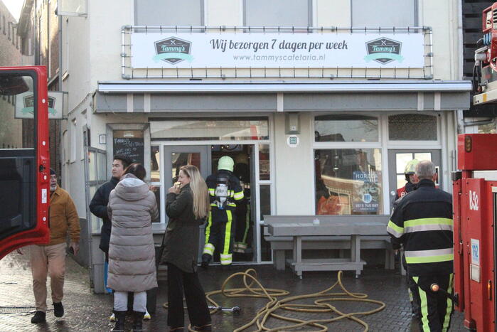 Brand in cafetaria Tammy's