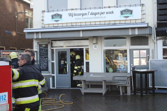 Brand in cafetaria Tammy's