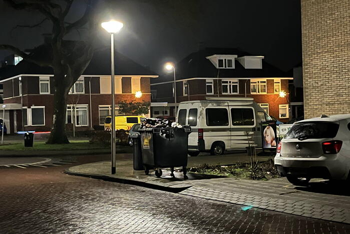 Brand in container snel geblust