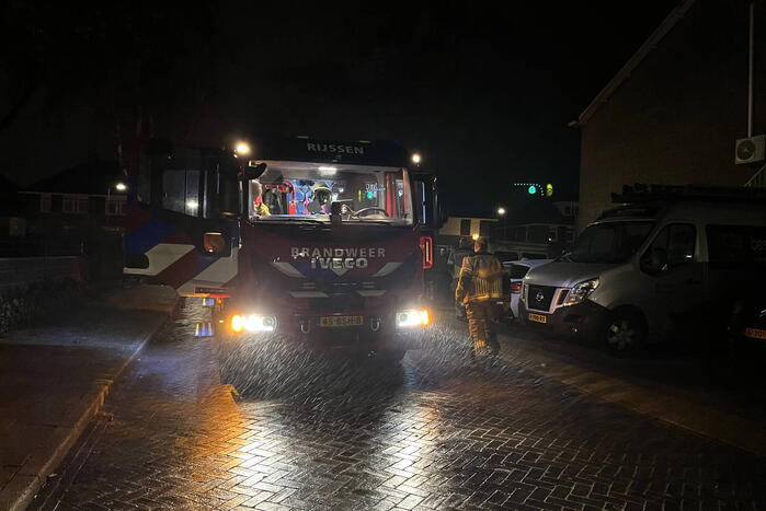 Brand in container snel geblust