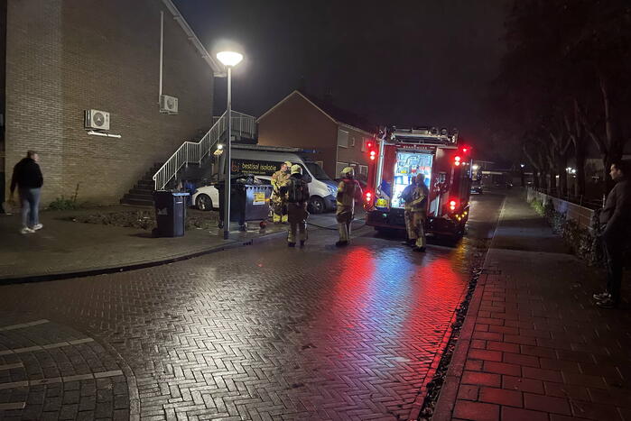 Brand in container snel geblust