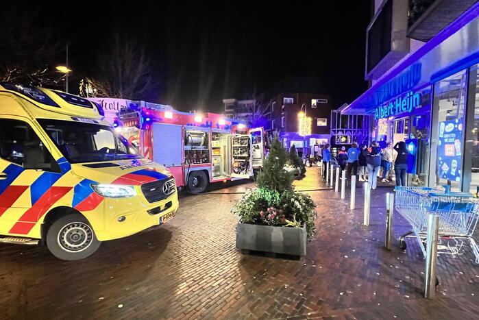 Brand in koelinstallatie bij de Albert Heijn
