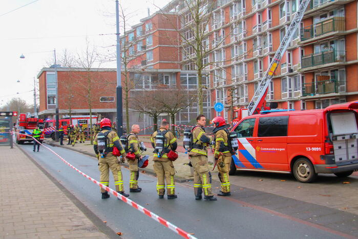Zeer grote brand in meterkast woning
