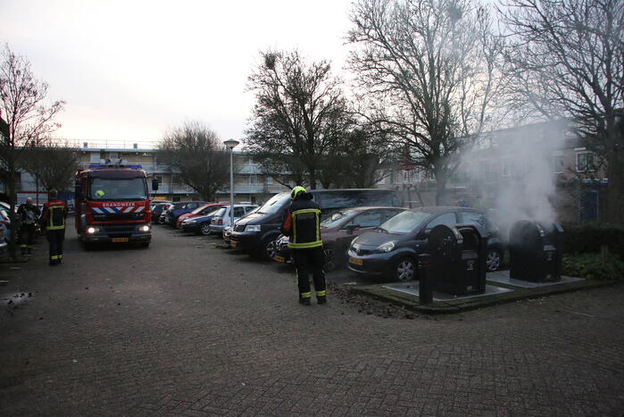 Ondergrondse containerbrand snel geblust