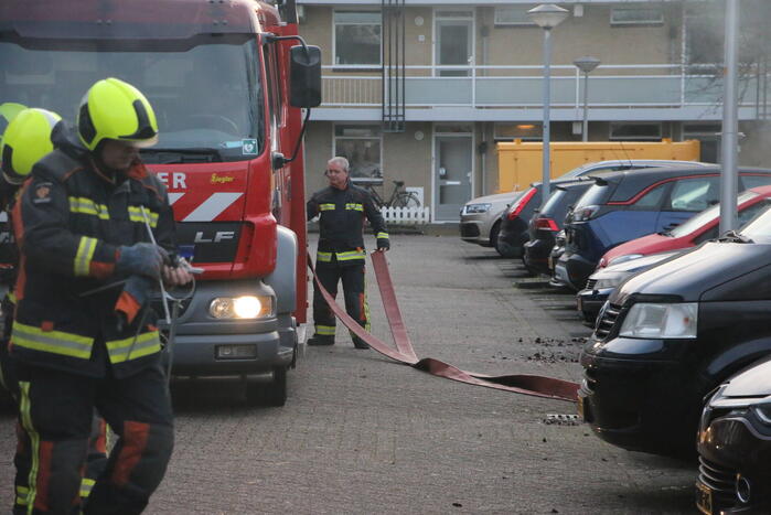 Ondergrondse containerbrand snel geblust