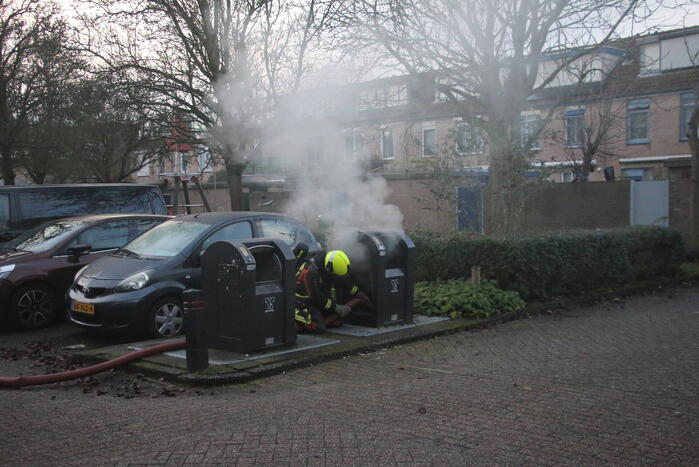 Ondergrondse containerbrand snel geblust