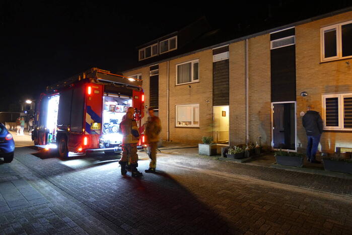 Lamp veroorzaakt brand in woning