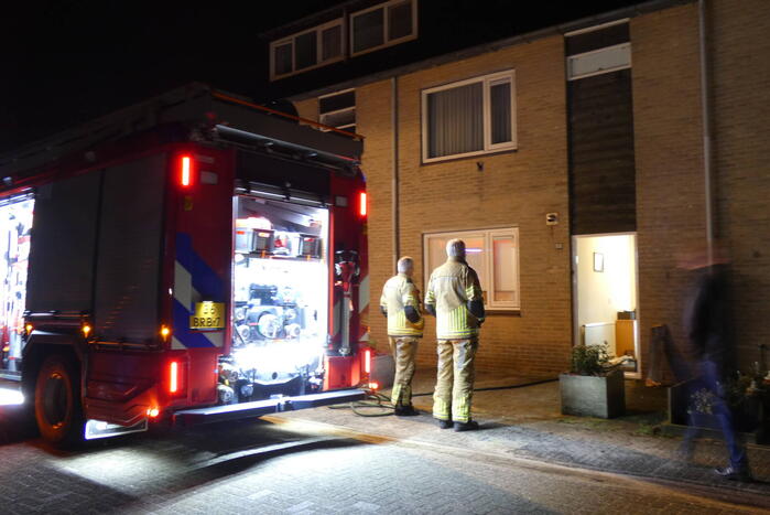 Lamp veroorzaakt brand in woning