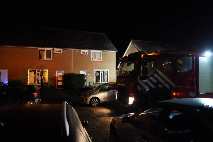 Brandende tafel in woning