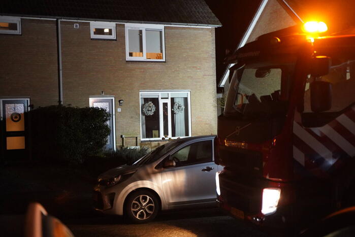 Brandende tafel in woning