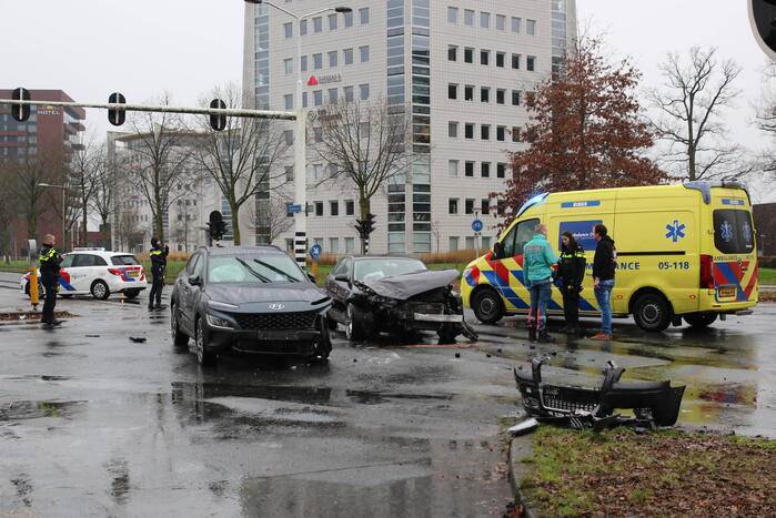 Flinke schade bij botsen op kruising