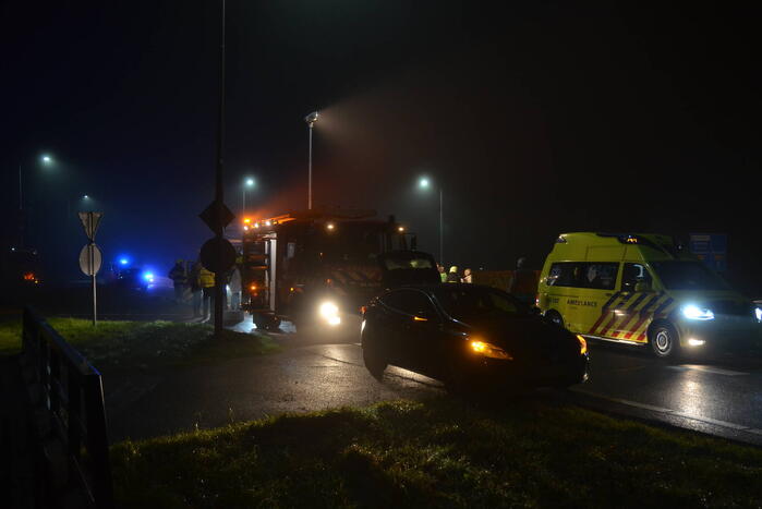 Schade en gewonden na flinke botsing