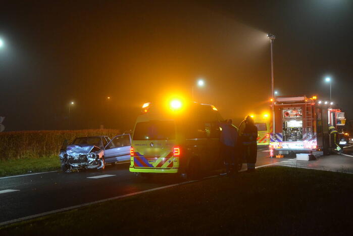 Schade en gewonden na flinke botsing