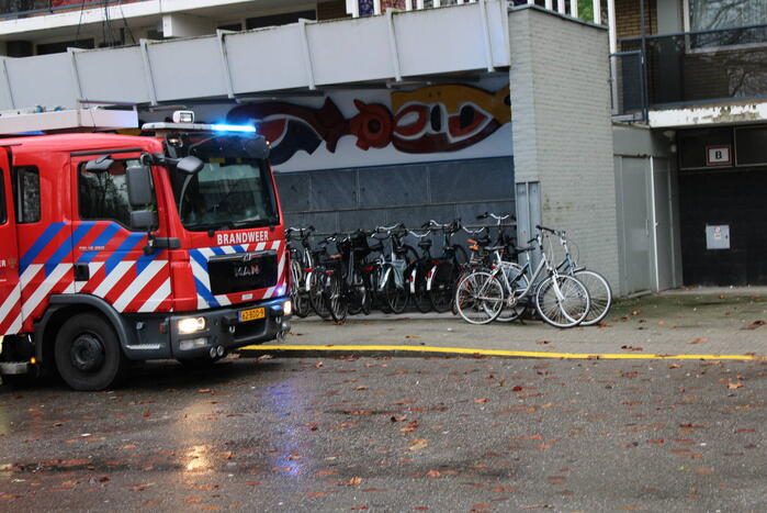 Brand in flatgebouw snel onder controle