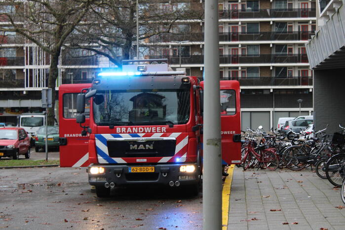 Brand in flatgebouw snel onder controle