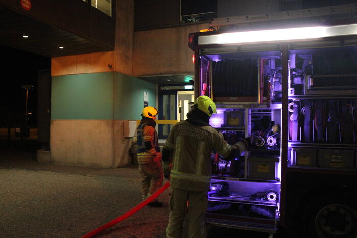 Brand in controle ruimte van sluizen