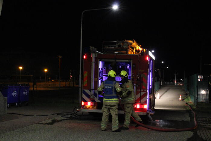 Brand in controle ruimte van sluizen