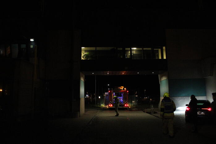 Brand in controle ruimte van sluizen