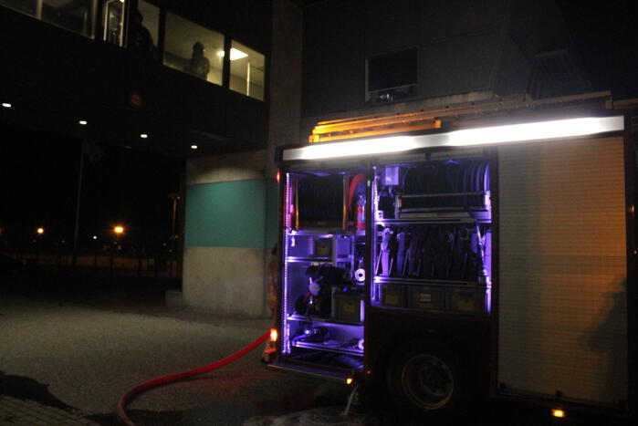 Brand in controle ruimte van sluizen